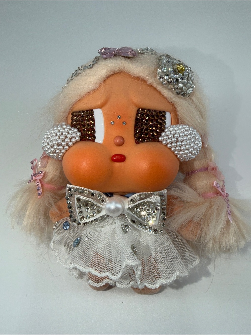 Authentic POP MART Crybaby Chilling on the Beach Vacation OOAK with Crystals